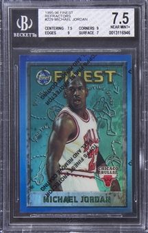 1995-96 Topps Finest Refractors  #229 Michael Jordan– BGS NM+ 7.5